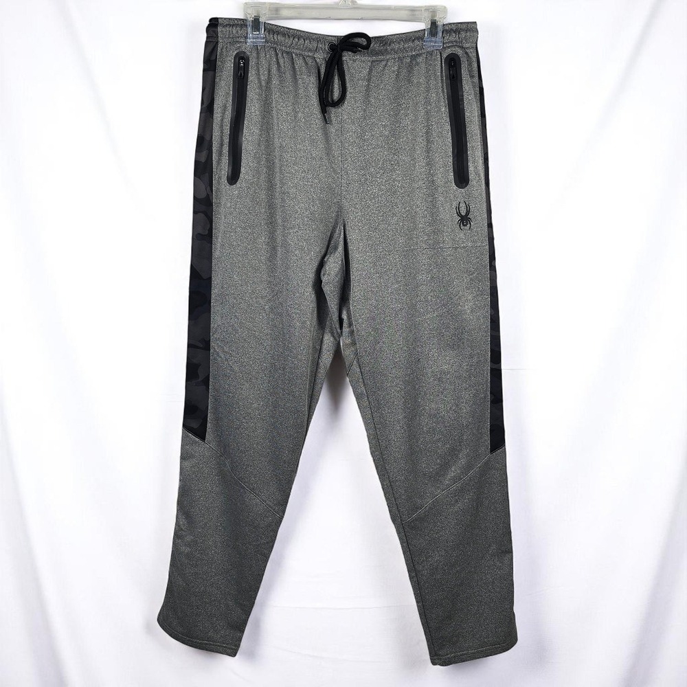 Spyder Active ProWeb Joggers Camo Trim Rubber Zip Pockets Drawstring Mens 32x27‎